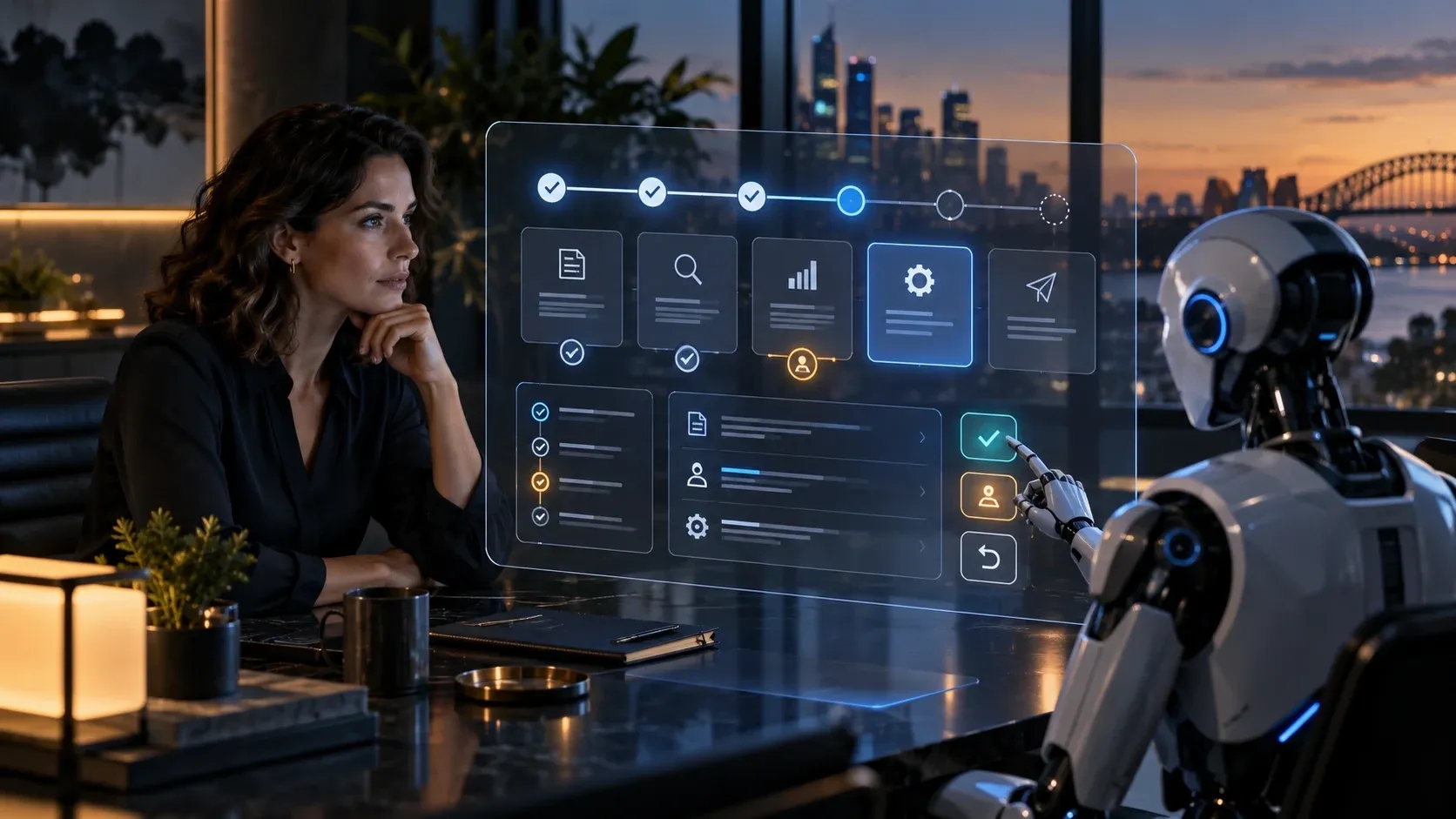 Visible plans approvals and control in agentic user experience