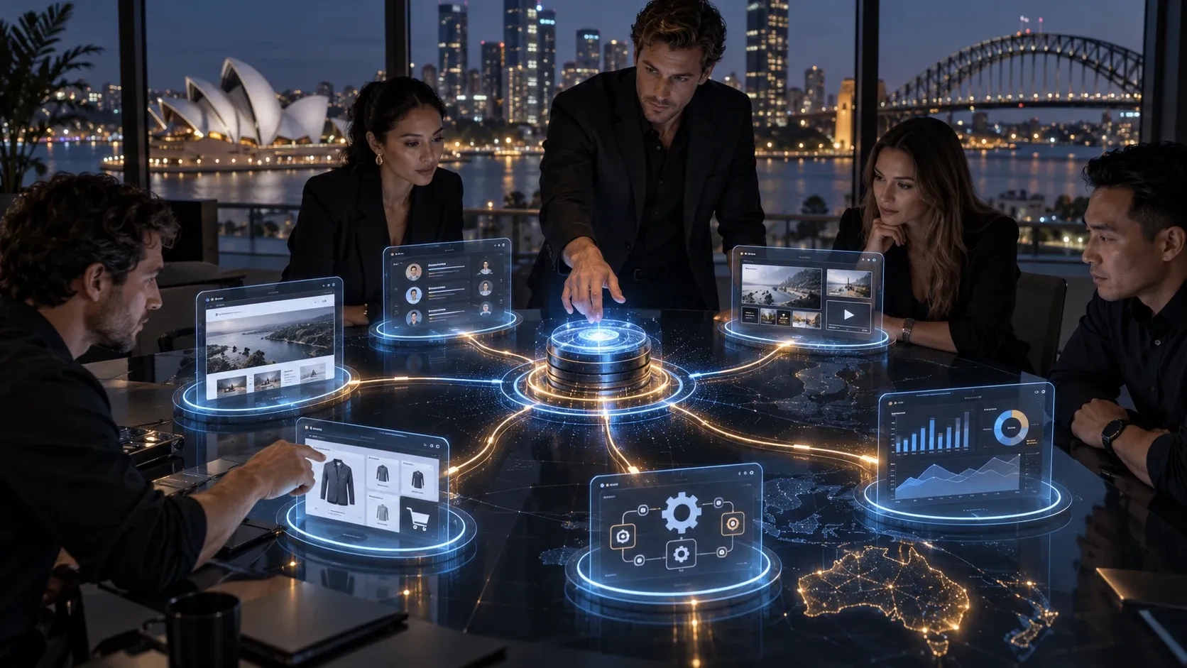 A connected digital operating system beyond individual web pages